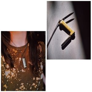 Refillable Ballpoint Pen Jack Knife Necklace